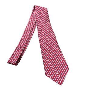 Vineyard Vines Vinson & Elkins Red Blue Plumbing Pipes Silk Classic Tie